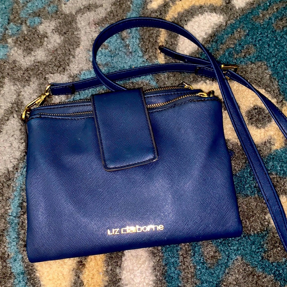 Blue over the shoulder purse